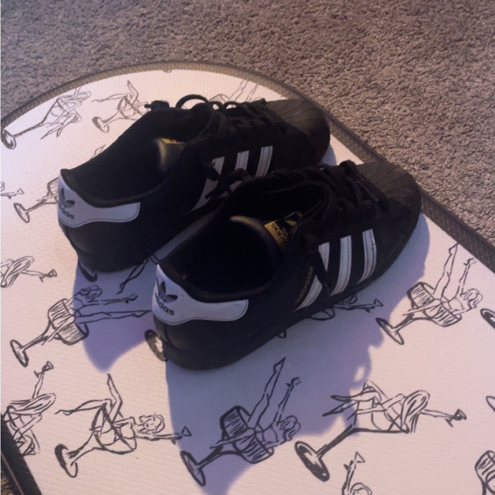 Adidas Black and White Sneakers